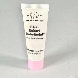 Drunk Elephant T.L.C. Sukari Babyfacial Mask AHA Resurface Travel .5 oz 15ml New